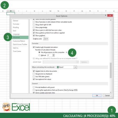 Open Excel Manual Calculation Mode