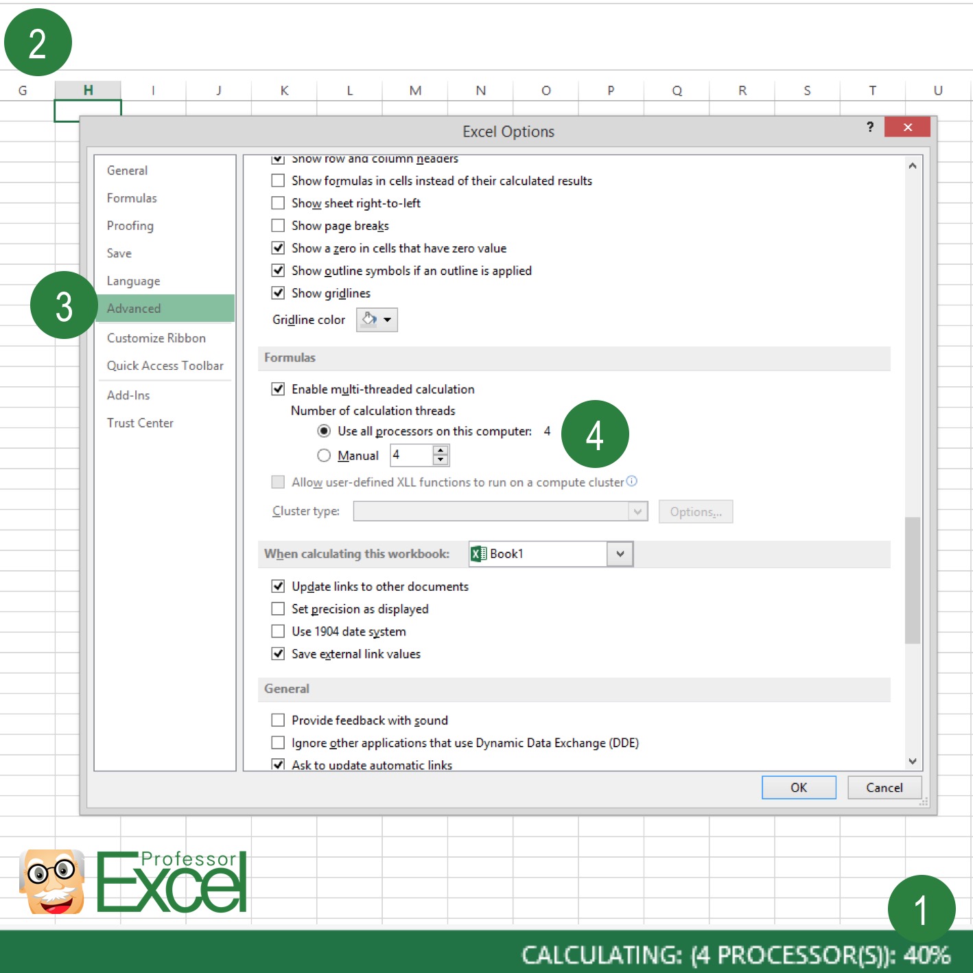 excel, calculate, all, processors, cores, speed up excel