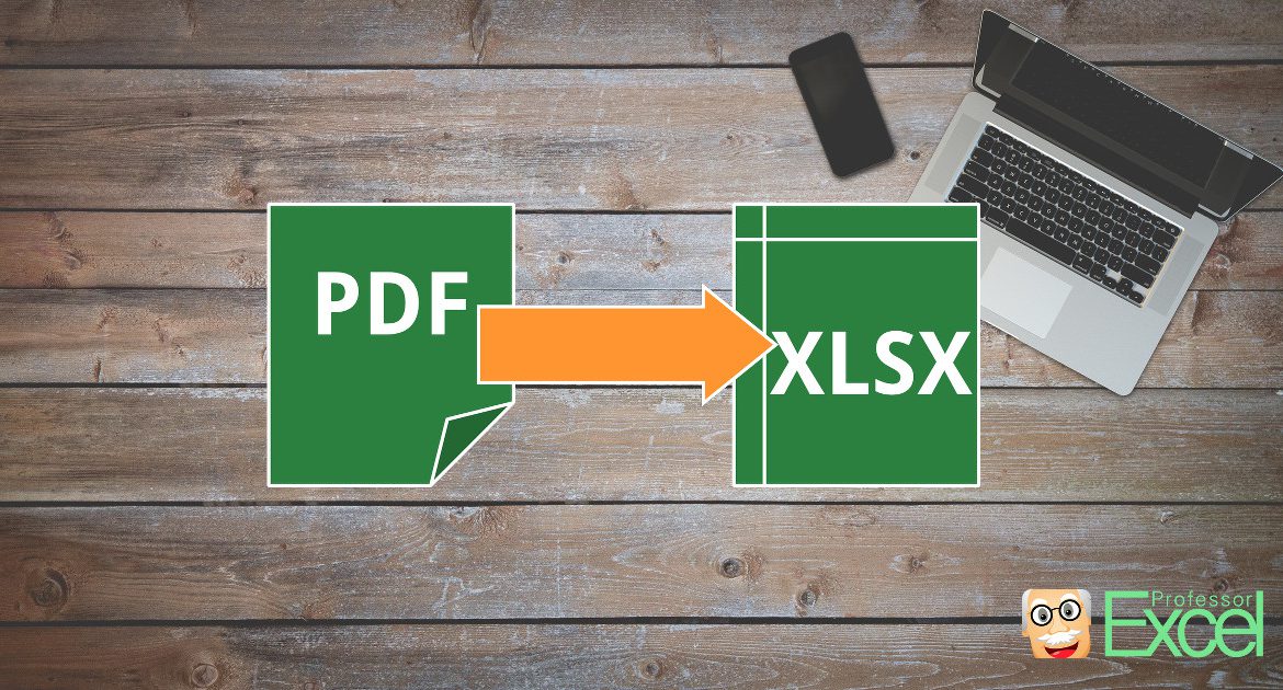 Excel: PDF a Excel Convert ... How File PDF to Professor | to