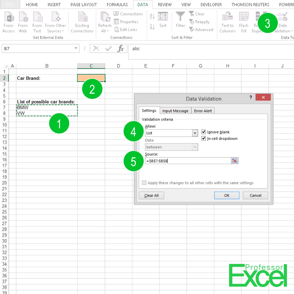 How to Insert a Drop Down Lists in Excel Cells With Just a Few Clicks