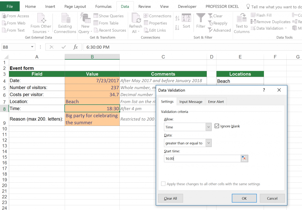 05_Time - Professor Excel