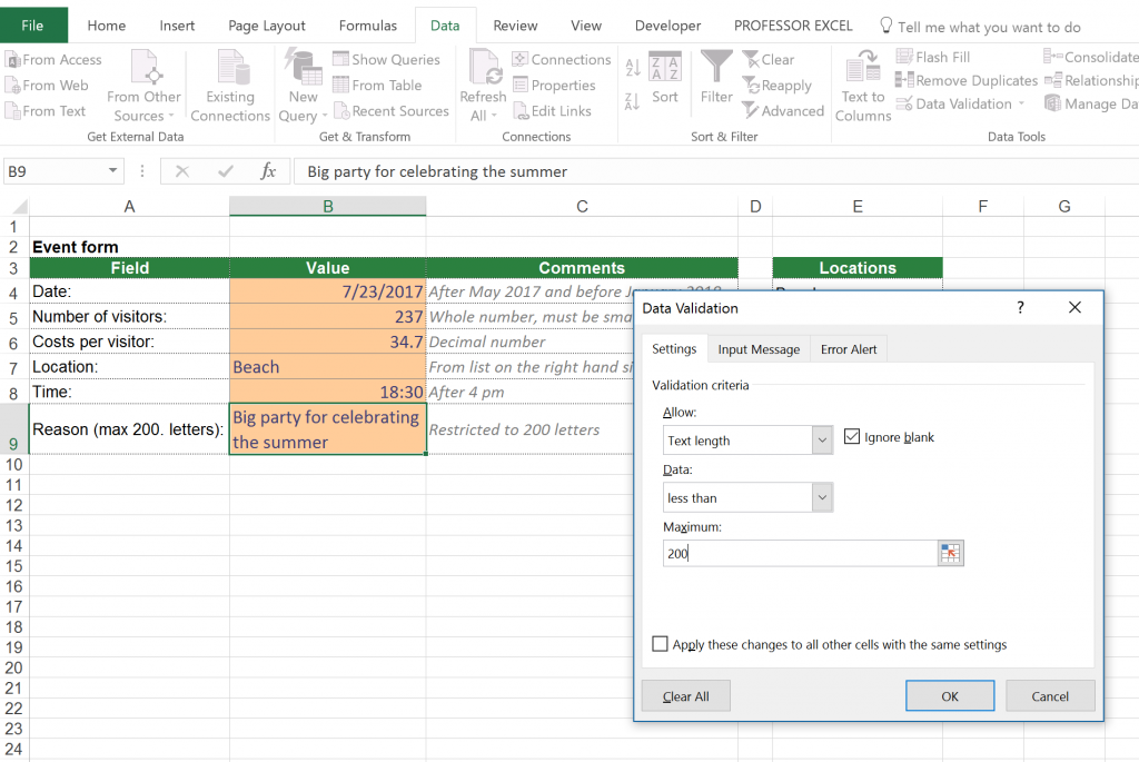 07_TextLength - Professor Excel