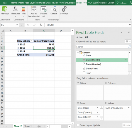 pivot, functions, powerpivot, data