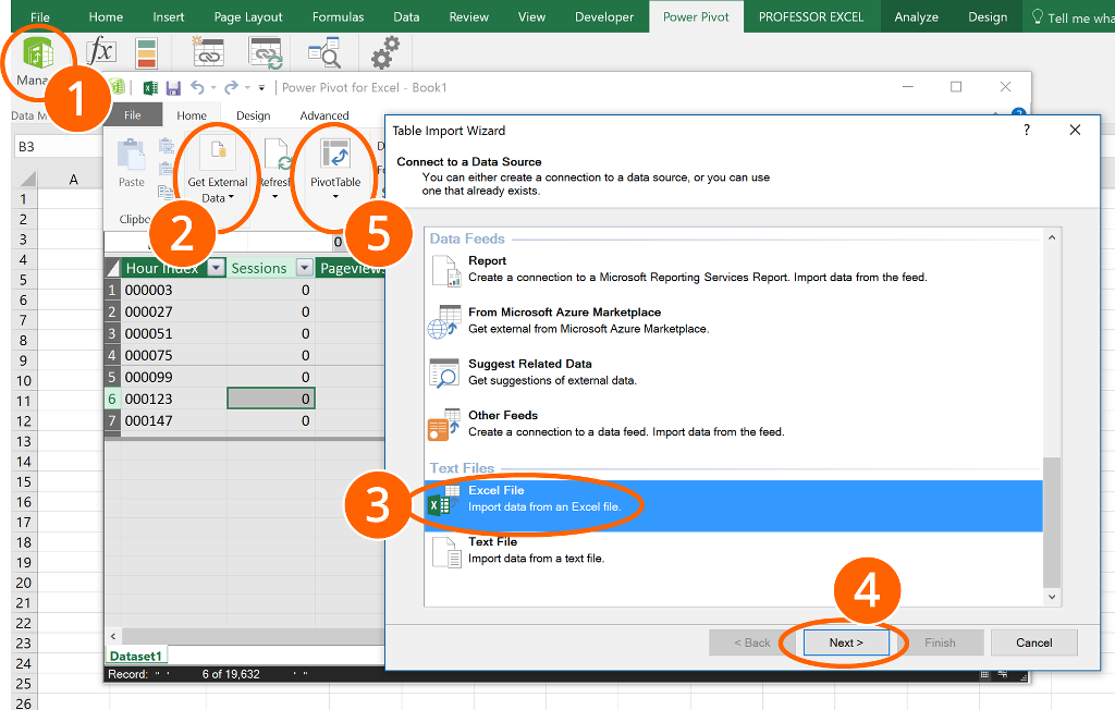 powerpivot, steps, guide, tutorial, pivot, excel