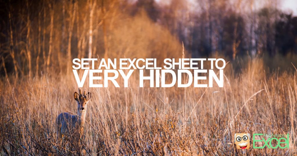 VERY HIDDEN: How to Hide an Excel Sheet.