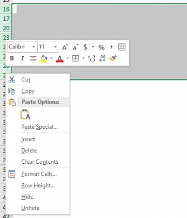 How to Unhide All Rows or Columns in Excel at Once