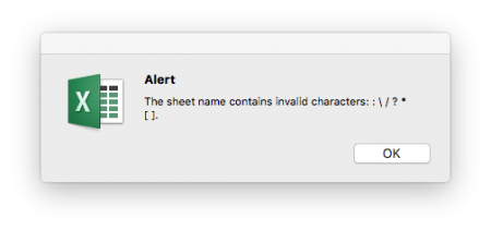 error, message, character, not allowed, excel, worksheet, name, sheet