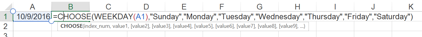 weekday, name, date, link, reference, excel, day