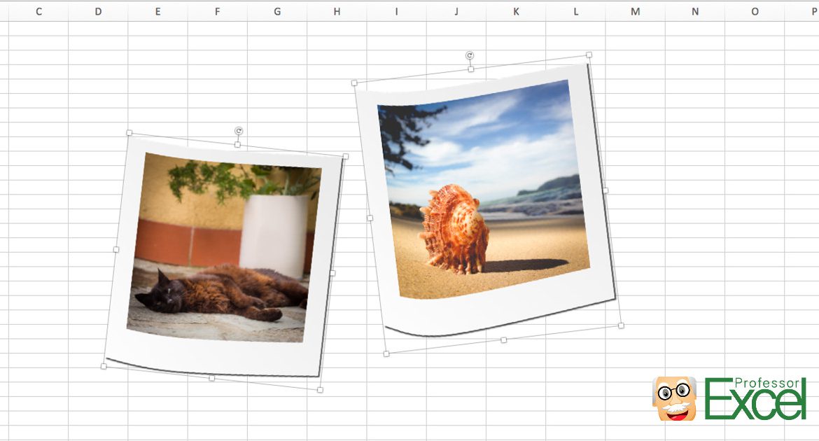 select all pictures, excel, images, select, delete