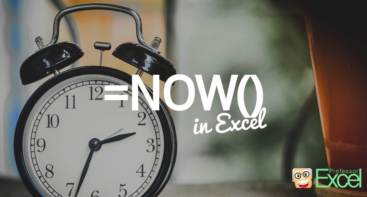now, formula, function, excel