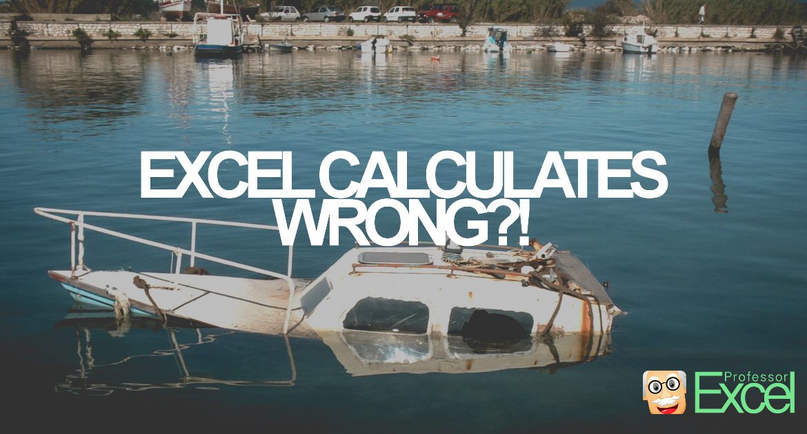 wrong, calculations, excel