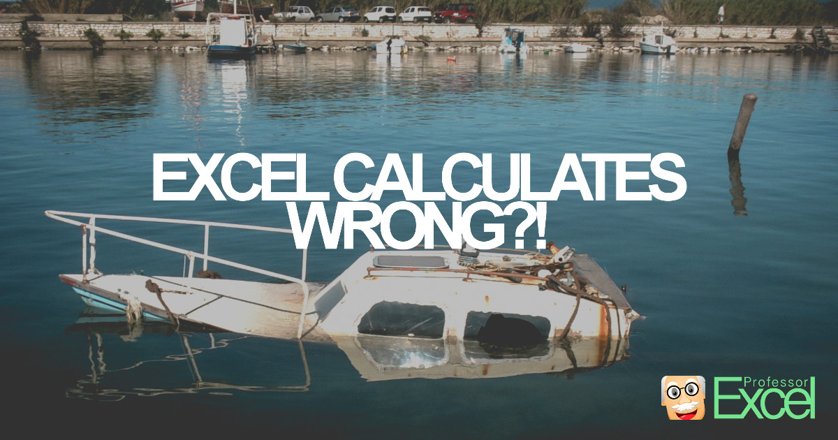 wrong, calculations, excel