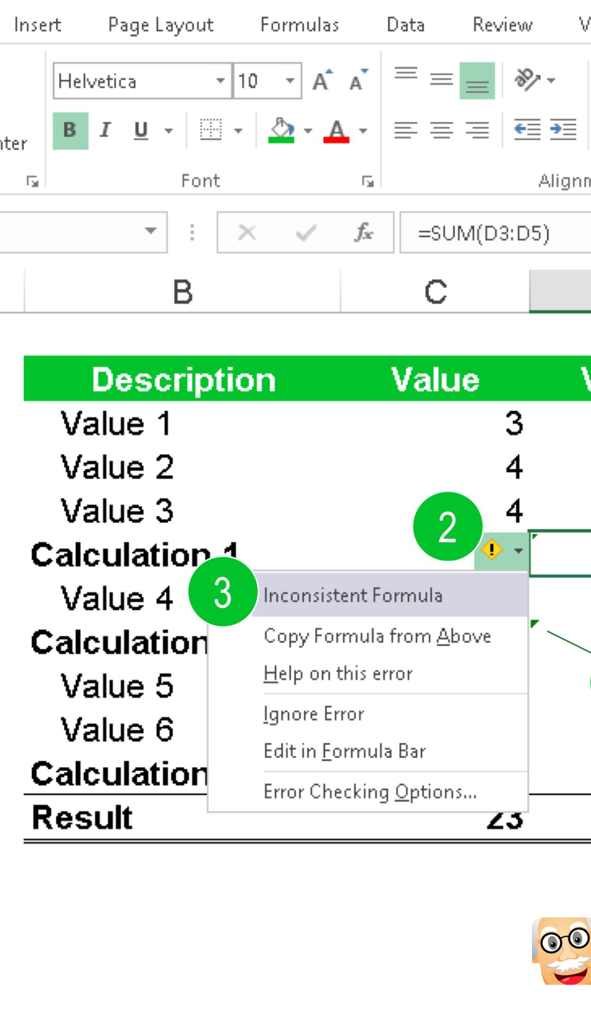 Excel_Green_Corner Professor Excel Professor Excel