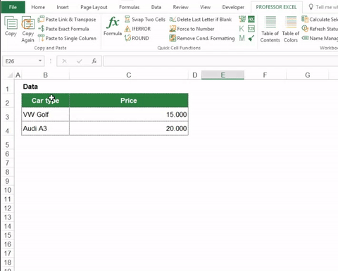 Transpose And Link Data To Source In Excel 4 Methods Professor Excel