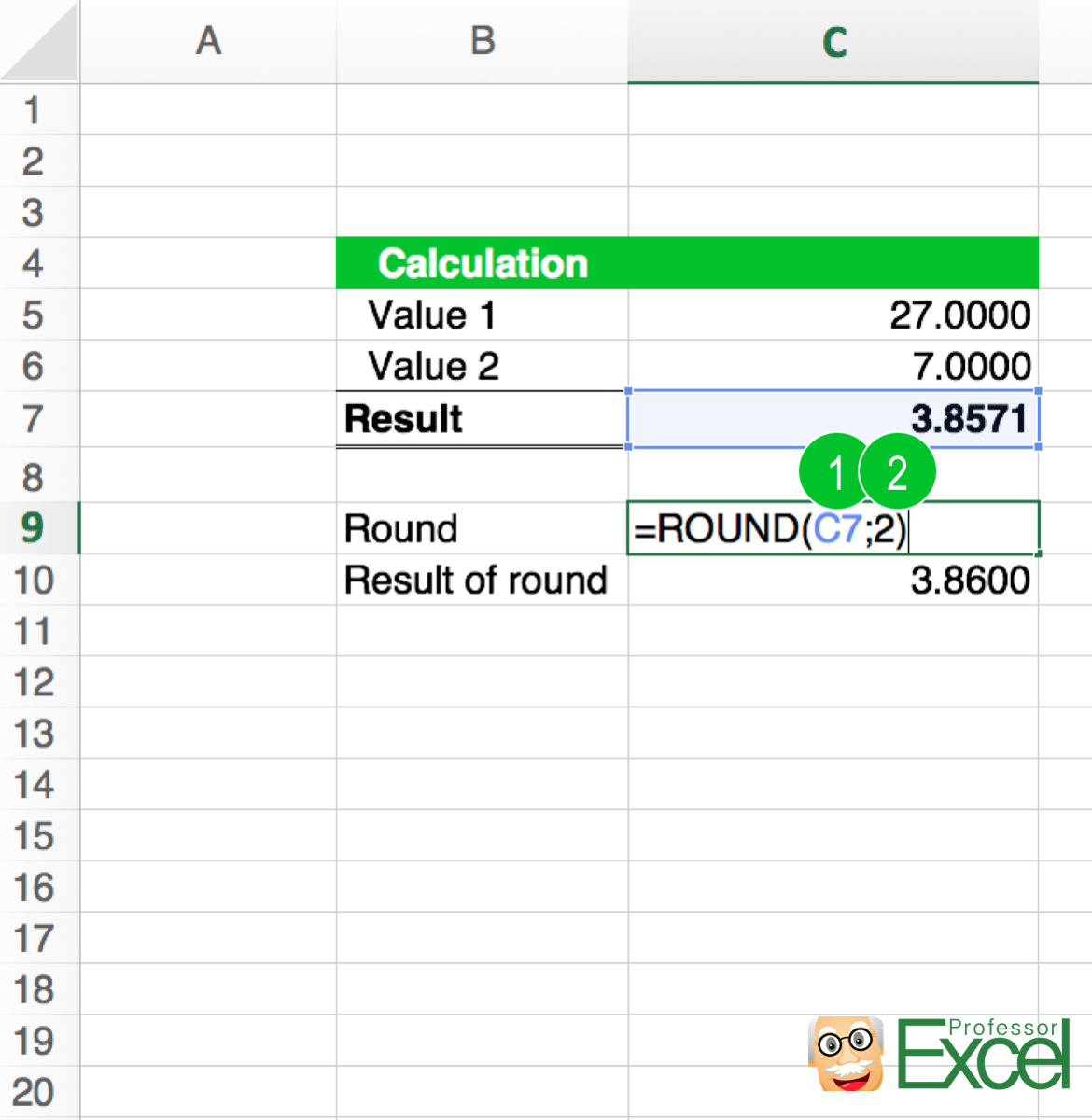 Round Professor Excel Professor Excel