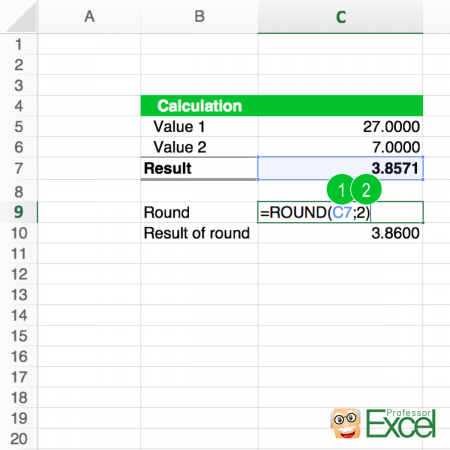 round, formula, roundup, rounddown, steps, excel