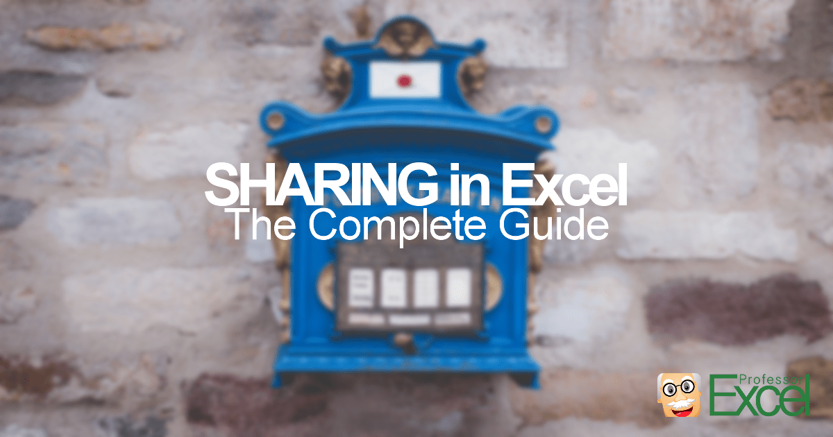 sharing, excel, complete, guide, email, post, mail