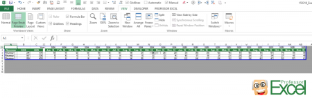 page break preview, print, printout, excel, change page break