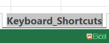 rename, worksheet, keyboard, shortcut, excel