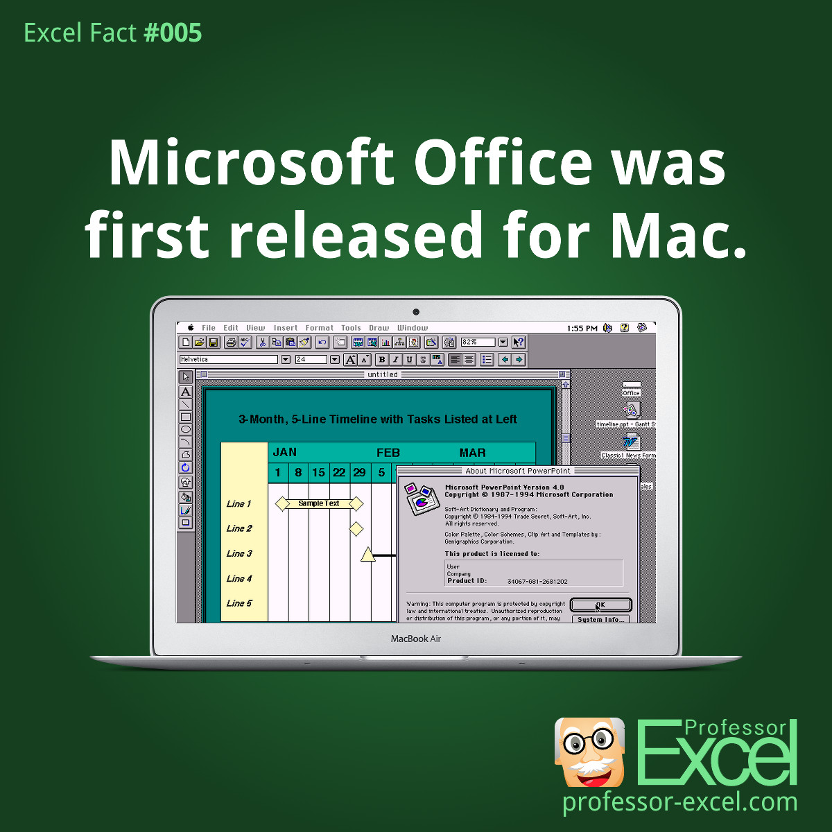 excel, fact, first, release, office, suite, mac