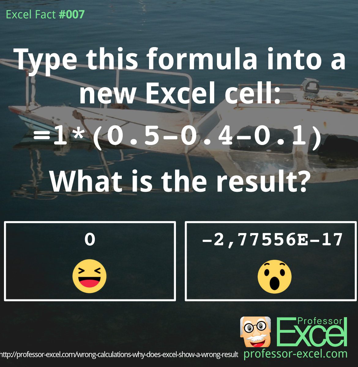 160608_ExcelFact_007_WrongResult Professor Excel Professor Excel