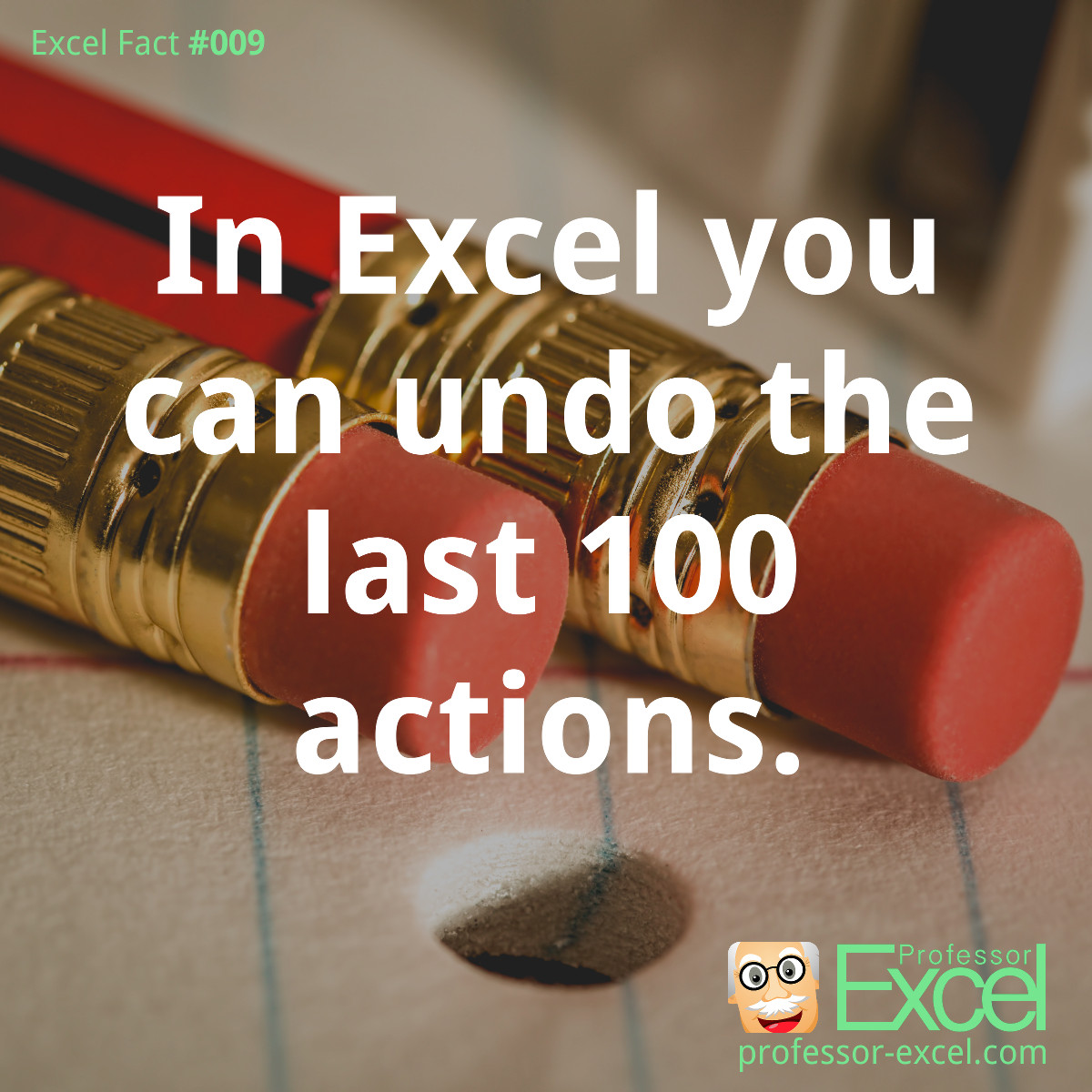 excel, excel fact, fact, undo, actions, number