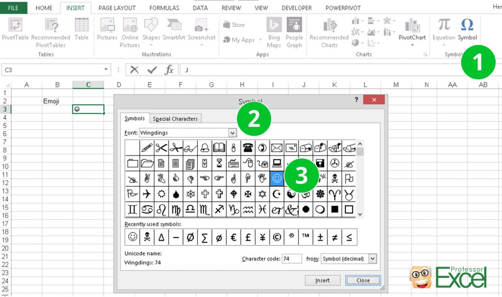 Emojis in Excel How to Insert Emojis into Excel Cells & Charts