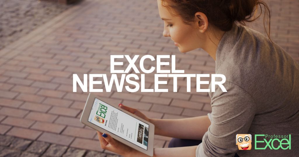 Excel newsletters are a free and passive way to improve your Excel skills.