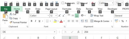 keyboard, shortcuts, alt, quick access toolbar, excel