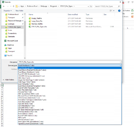 File Types In Excel When To Use Xlsx Xlsm Xlsb Xls Etc