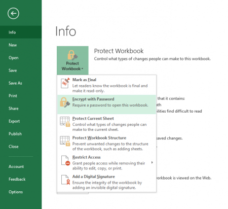 encrypt, passwords, excel, workbook, password, protect