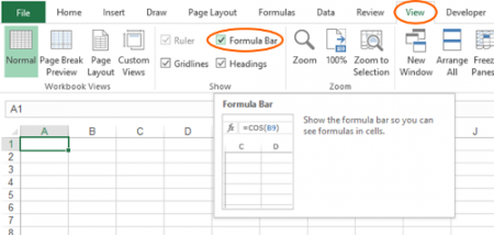 Formula_Bar_Missing_Excel - Professor Excel