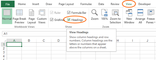 How To Get Back Missing Columns In Excel