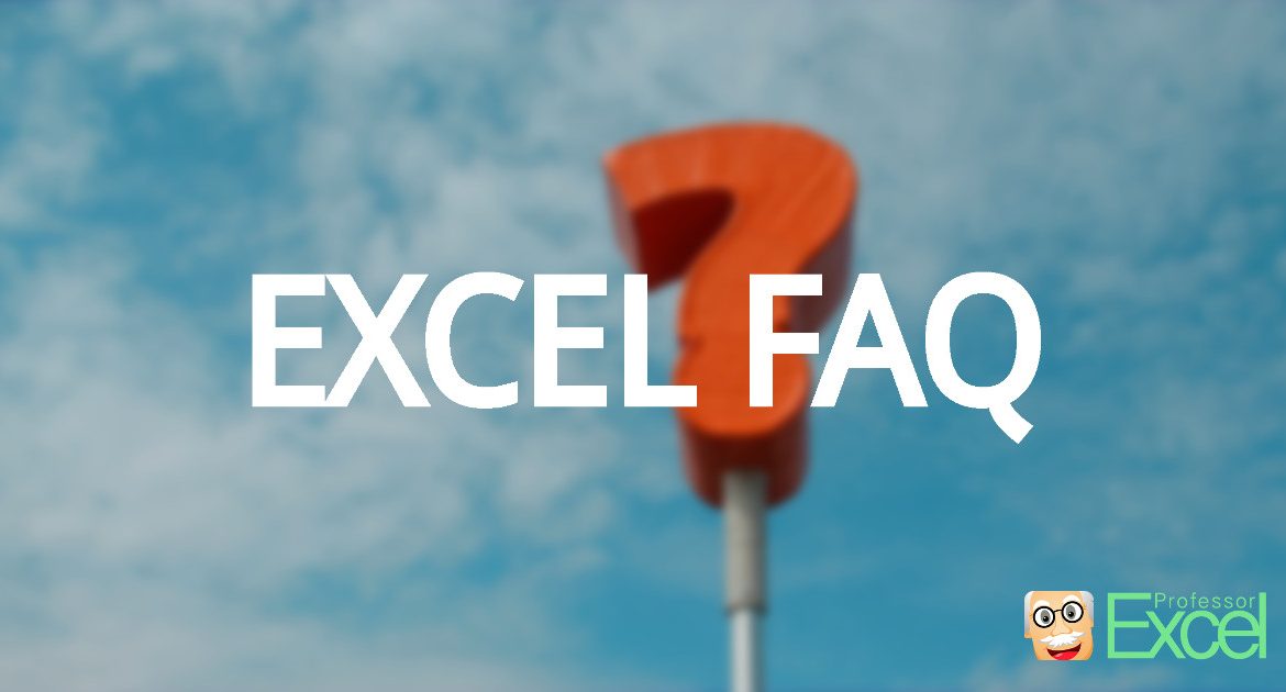 faire une faq sur excel