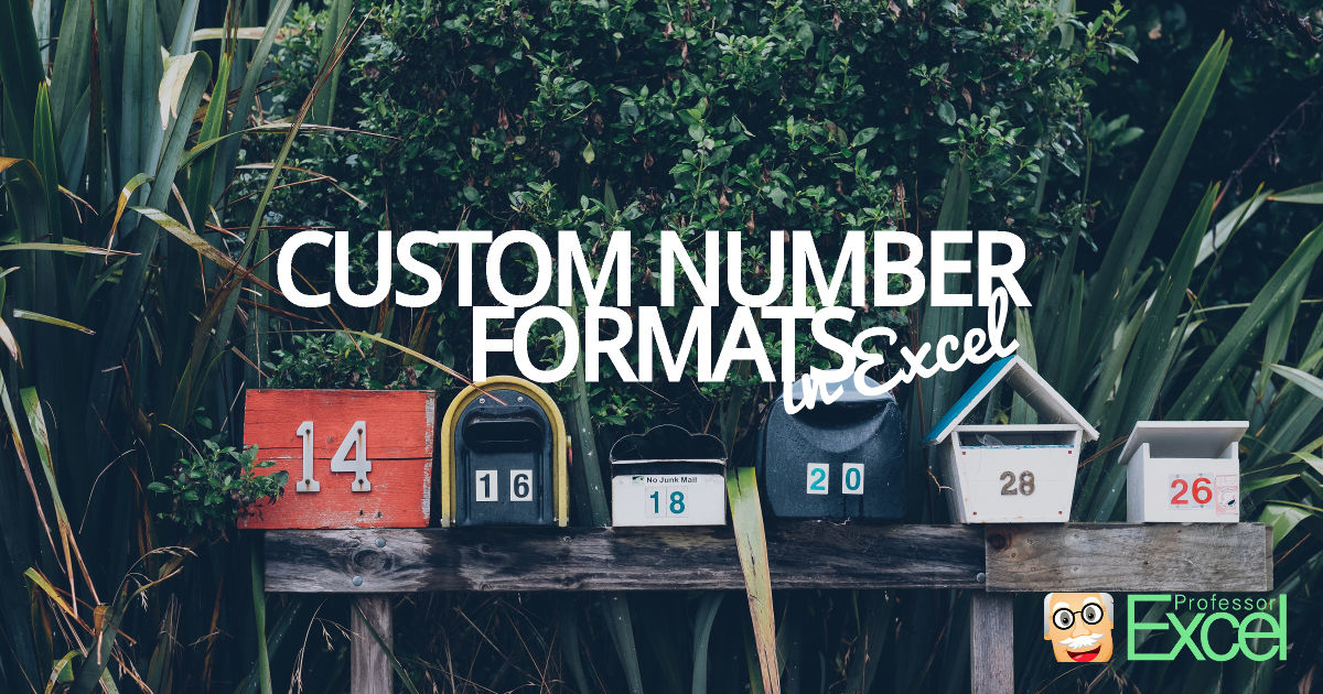 custom, number, format, excel