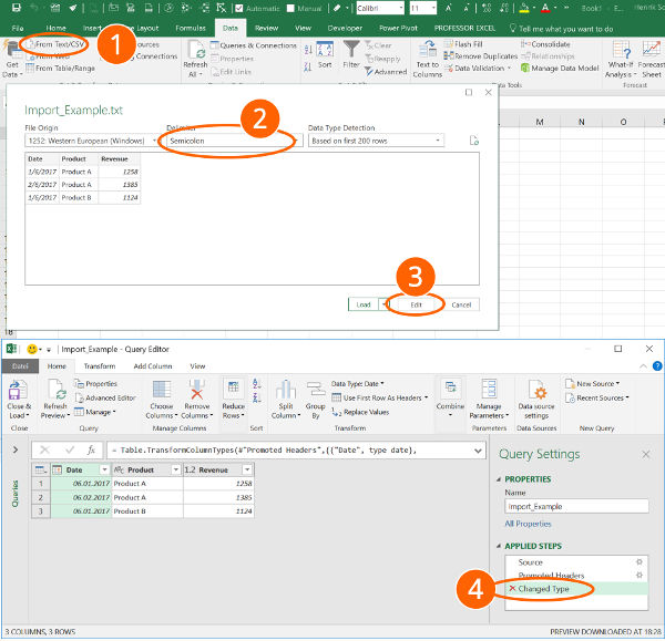 Importing Text To Excel 5411