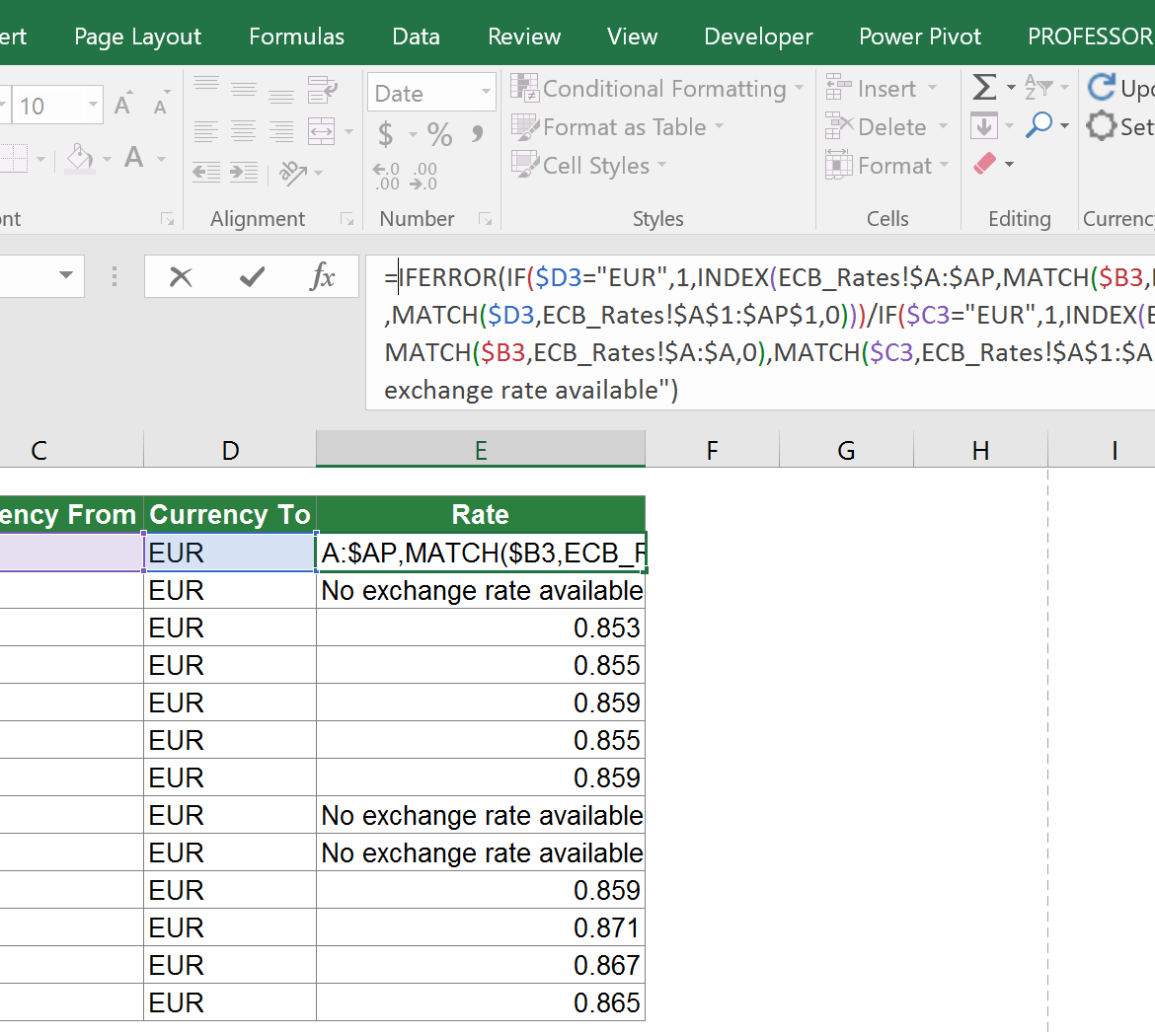 Example_Daily_Rates | Professor Excel | Professor Excel