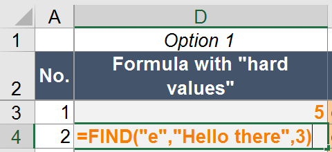 find, example, excel