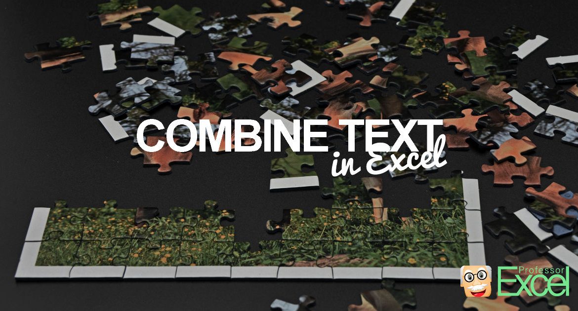 how to combine text and value in excel