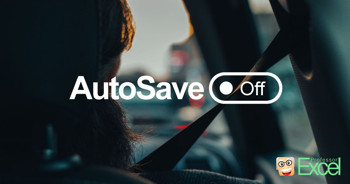 Disable AutoSave permanently in Office
