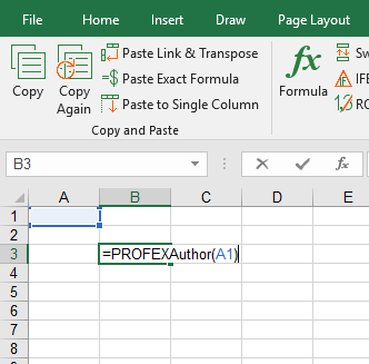 Just type one of the Professor Excel for the author name, date last saved etc. into an Excel cell.
