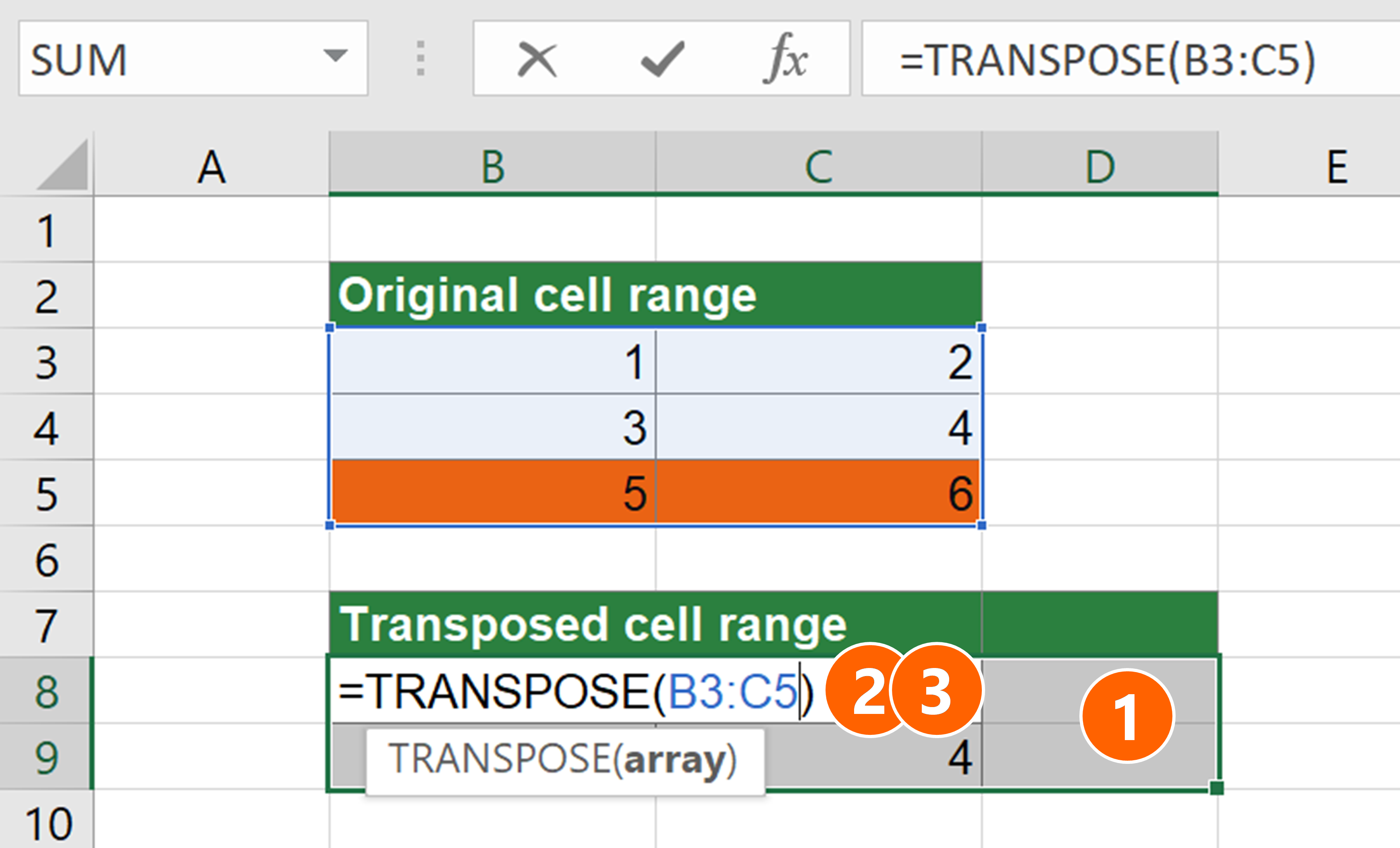 Excel Formula To Return Array