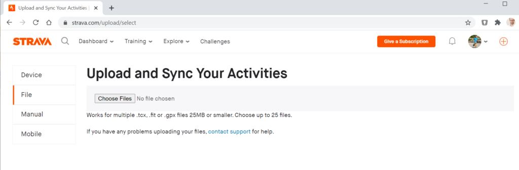 Upload the corrected activity back to Strava.