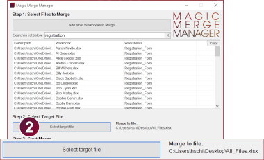 Fint-tune selected worksheets to merge.