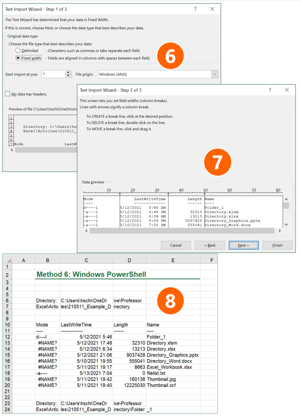 Fine-tune the import so that all files are shown correctly.