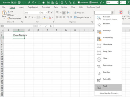 How to Easily Enter Phone Numbers in Excel Cells!