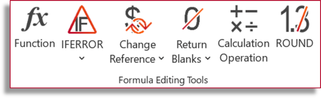 Formula Editing Tools in Professor Excel Tools