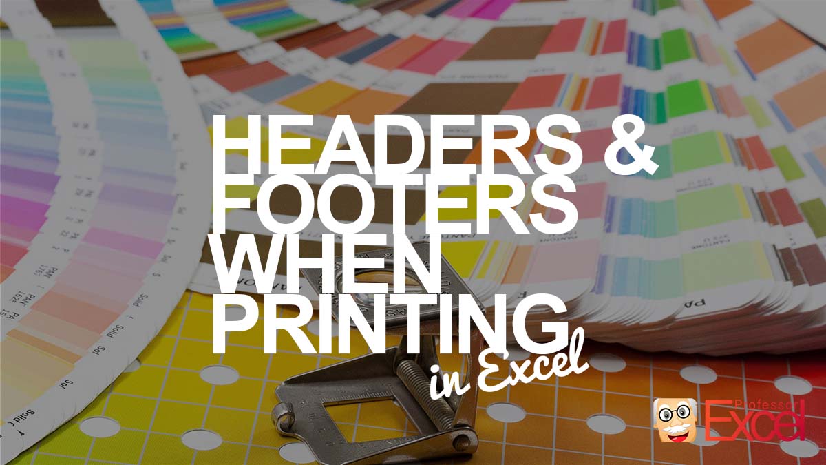 How to Set Headers and Footers When Printing Two Methods!