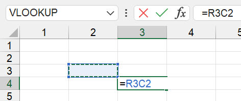 Formulas and functions look very different in the R1C1 reference style