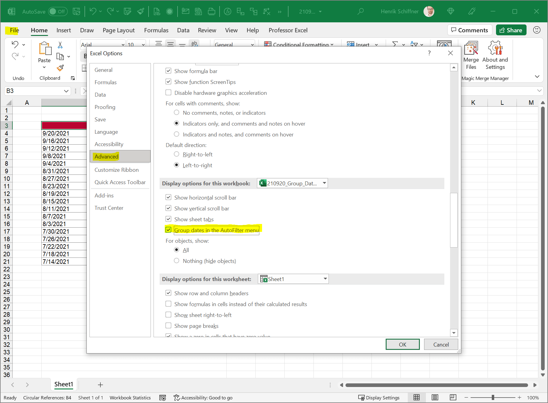 Excel Not Grouping Dates In Filters How To Fix It LaptrinhX News